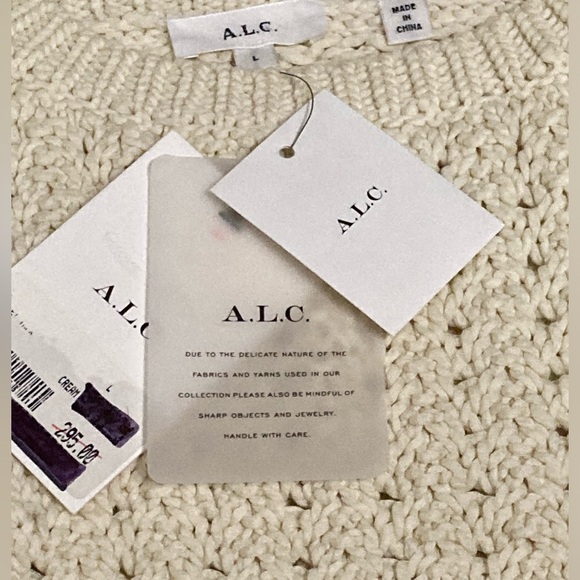 NWT A.L.C. Hadley Cream Sweater Tank - Sz L - Picture 7 of 9